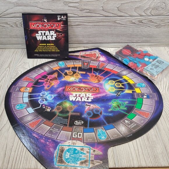 Disney Star Wars‎ Monopoly Game Parker Brothers 2015 The Force Awakens - Picture 3 of 16